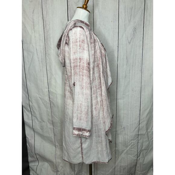 Soft‎ Surroundings  Lightweight Plaid Hooded Top Size S - Picture 6 of 13